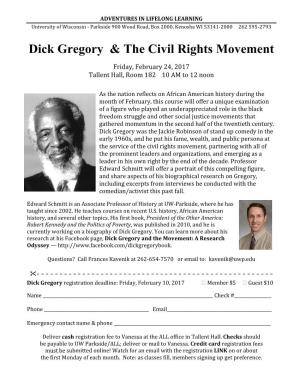 Dick Gregory & the Civil Rights Movement