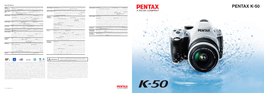 Pentax-K-50-Brochure.Pdf