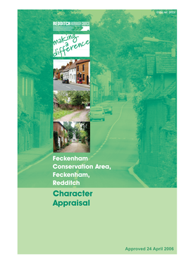 Feckenham Conservation Area, Feckenham, Redditch Character Appraisal