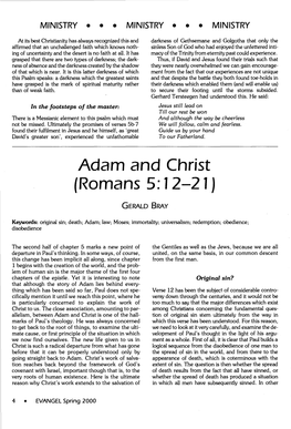 Adam and Christ (Romans 5: 12-21)