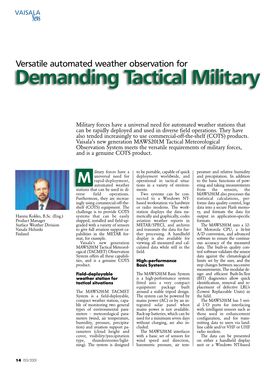 Demanding Tactical Military