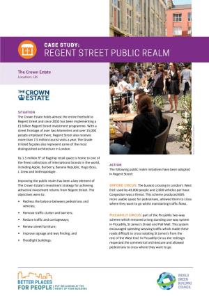 Regent Street Public Realm