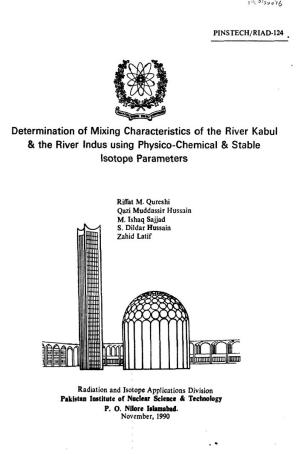Determination of Mixing Characteristics of the River Kabul & the River Indus Using Physico-Chemical & Stable Isotope Parameters