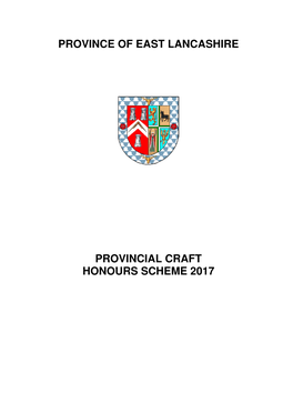 Province of East Lancashire Provincial Craft Honours