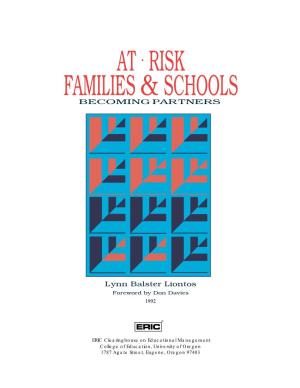 At-Risk Families and Schools