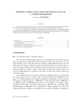 Periodic Orbits and Chain-Transitive Sets of C1-Diffeomorphisms