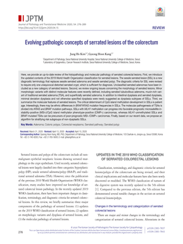 Evolving Pathologic Concepts of Serrated Lesions of the Colorectum