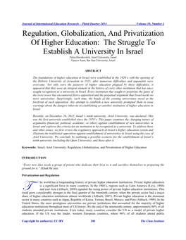 Regulation, Globalization, and Privatization Of