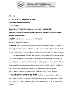 [4910-13] DEPARTMENT of TRANSPORTATION Federal