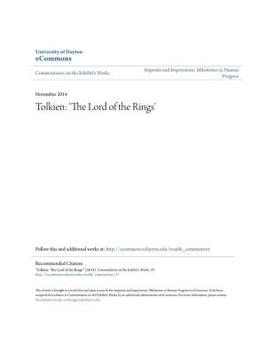 Tolkien: 'The Lord of the Rings'