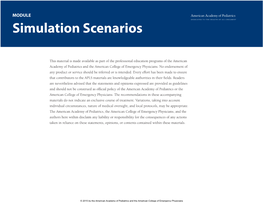 APLS Simulation Scenarios