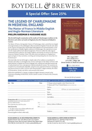 Save 25% the LEGEND of CHARLEMAGNE in MEDIEVAL