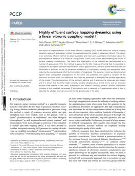 Highly Efficient Surface Hopping Dynamics Using a Linear Vibronic