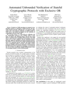 Automated Unbounded Verification of Stateful Cryptographic Protocols