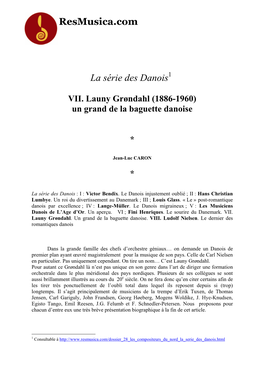 Launy Grøndahl (1886-1960) Un Grand De La Baguette Danoise