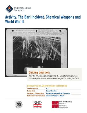 The Bari Incident: Chemical Weapons and World War II
