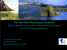 The San Juan Bay Estuary Program and Its Initiatives Toward a Climate Ready Estuary CACCE Conference-Workshop 2012