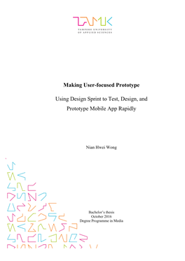 Making User-Focused Prototype Using Design Sprint to Test, Design, And