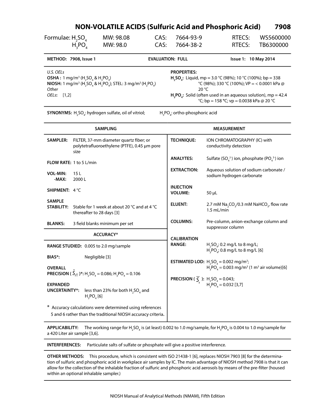 NON-VOLATILE ACIDS(Sulfuric Acid and Phosphoric Acid)