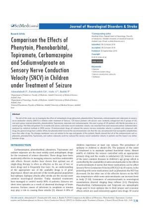 Comparison the Effects of Phenytoin, Phenobarbital, Topiramate, Carbamazepine and Sodiumvalproate on Sensory Nerve Conduction Ve