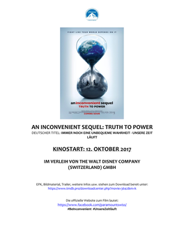 An Inconvenient Sequel: Truth to Power Kinostart