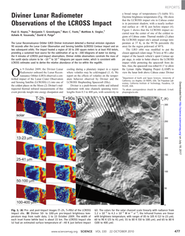 Diviner Lunar Radiometer Observations of the LCROSS Impact Paul O