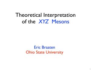Theoretical Interpretation of the XYZ Mesons