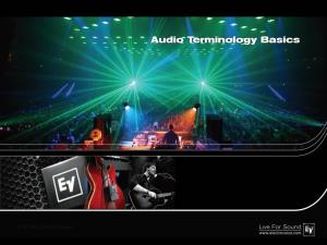 Basic Audio Terminology