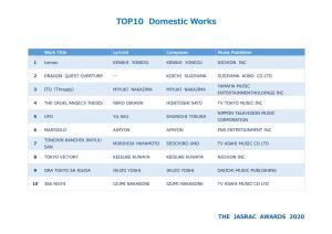 TOP10 Domestic Works