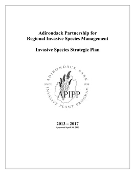 Invasive Species Strategic Plan