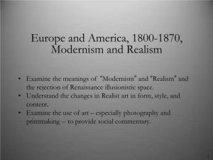 30.3 Modernism and Realism