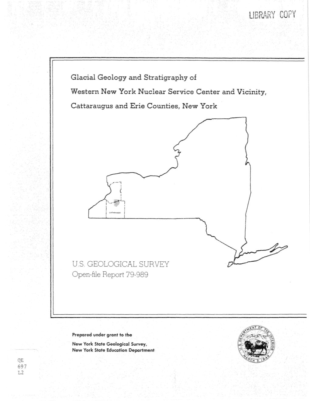 Glacial Geology and Stratigraphy of Western New York Nuclear Service