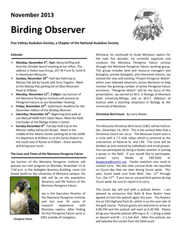 Birding Observer