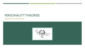 Personality Theories Freudian Psychodynamics Personality Defined