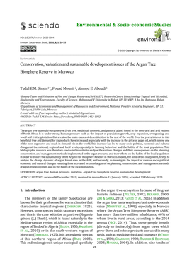 Environmental & Socio-Economic Studies