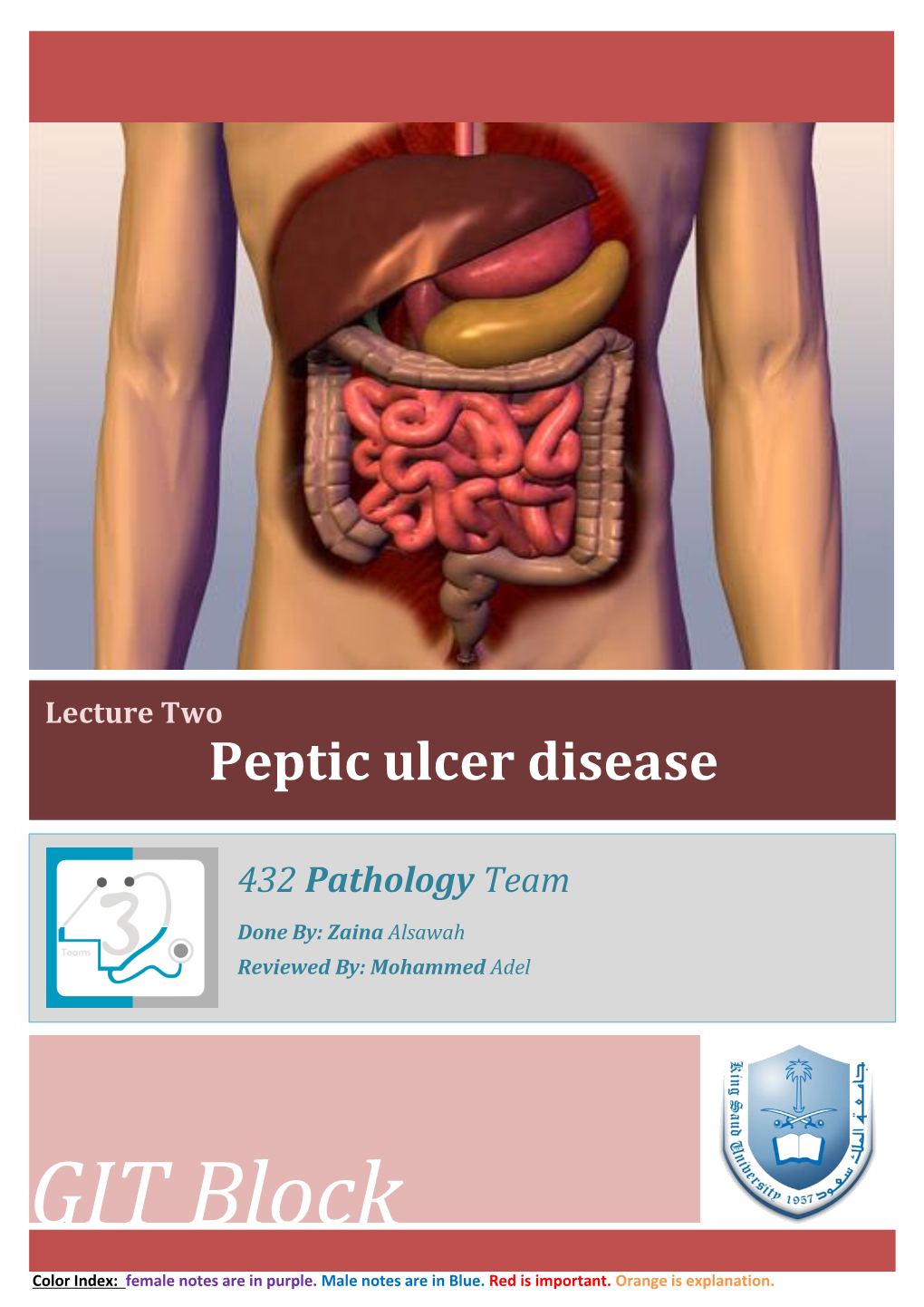 Peptic Ulcer Disease