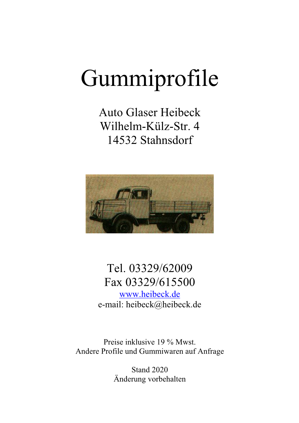 Gummiprofile