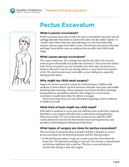 PE540 Pectus Excavatum
