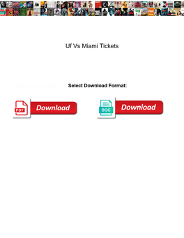 Uf Vs Miami Tickets