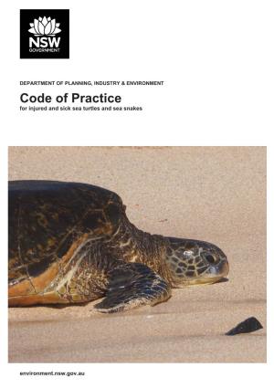 Code of Practice for Injured and Sick Sea Turtles and Sea Snakes
