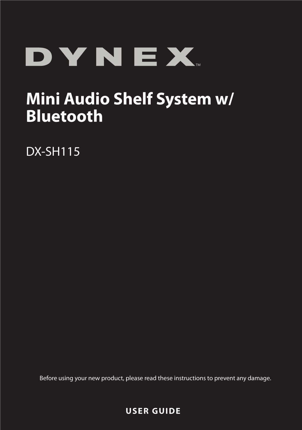 Mini Audio Shelf System W/ Bluetooth