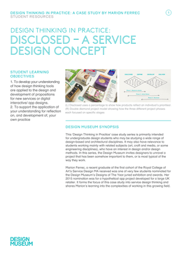 Design Thinking in Practice: a Case Study by Marion Ferrec 1 Student Resources