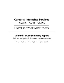 2018-19 Career Outcomes (PDF)