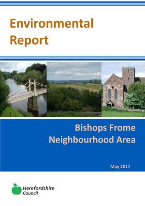 Bishops Frome Environmental Report