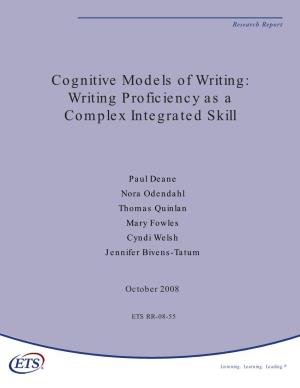 Writing Proficiency As a Complex Integrated Skill
