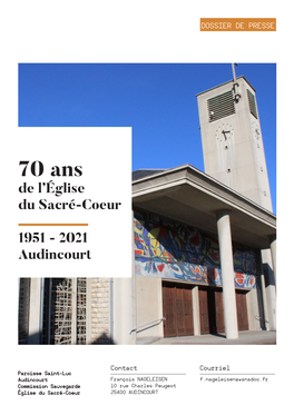 70 Ans De L'église Du Sacré-Coeur 1951