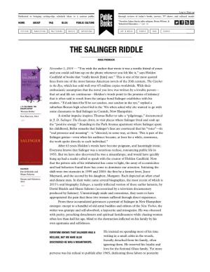 The Salinger Riddle