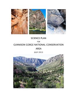 Gunnison Gorge Science Plan Final.Pdf