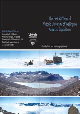 The First 50 Years of Victoria University of Wellington Antarctic