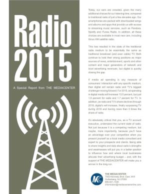 Radio 2015 Formats’ Fortunes and Future